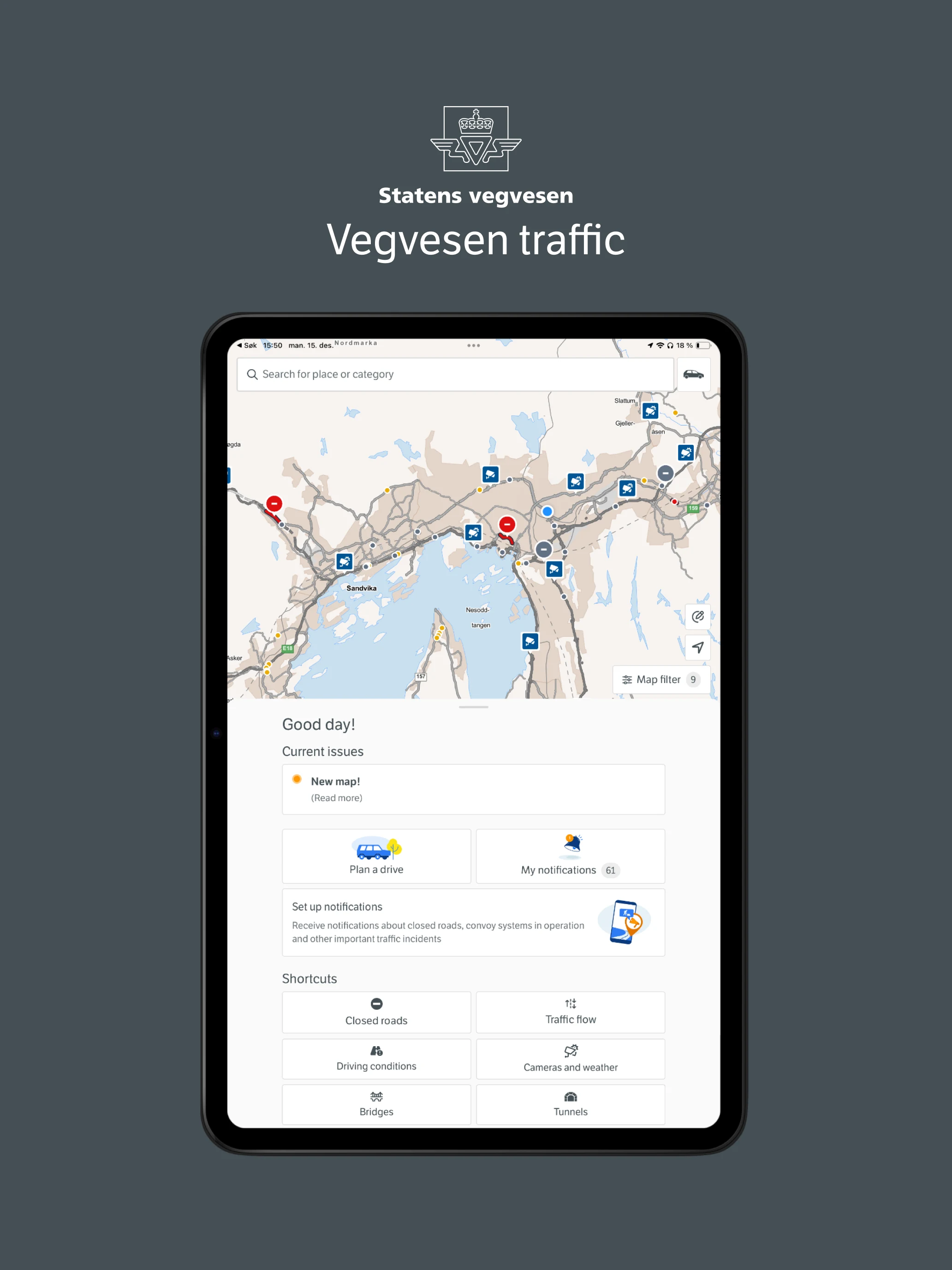 Vegvesen trafikk screenshot