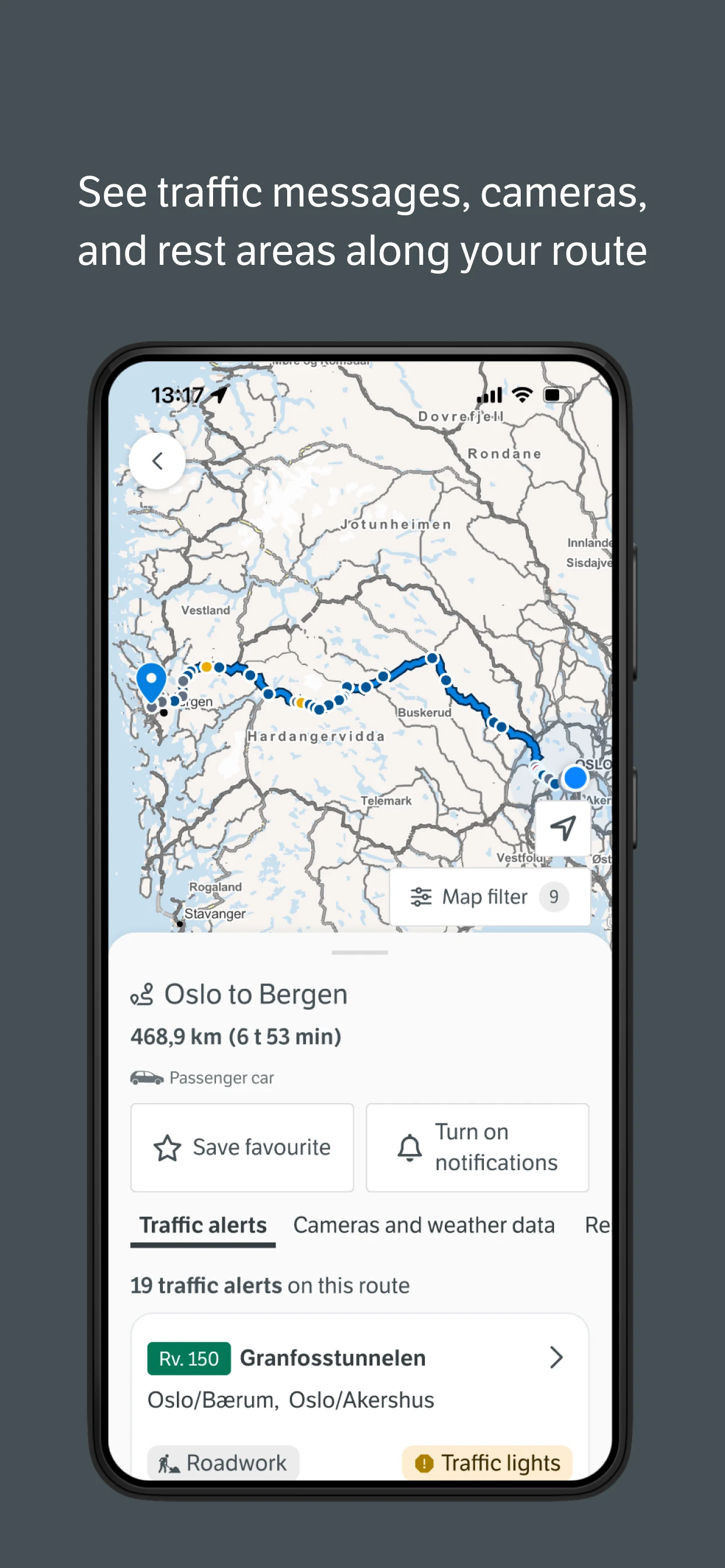 Vegvesen trafikk screenshot
