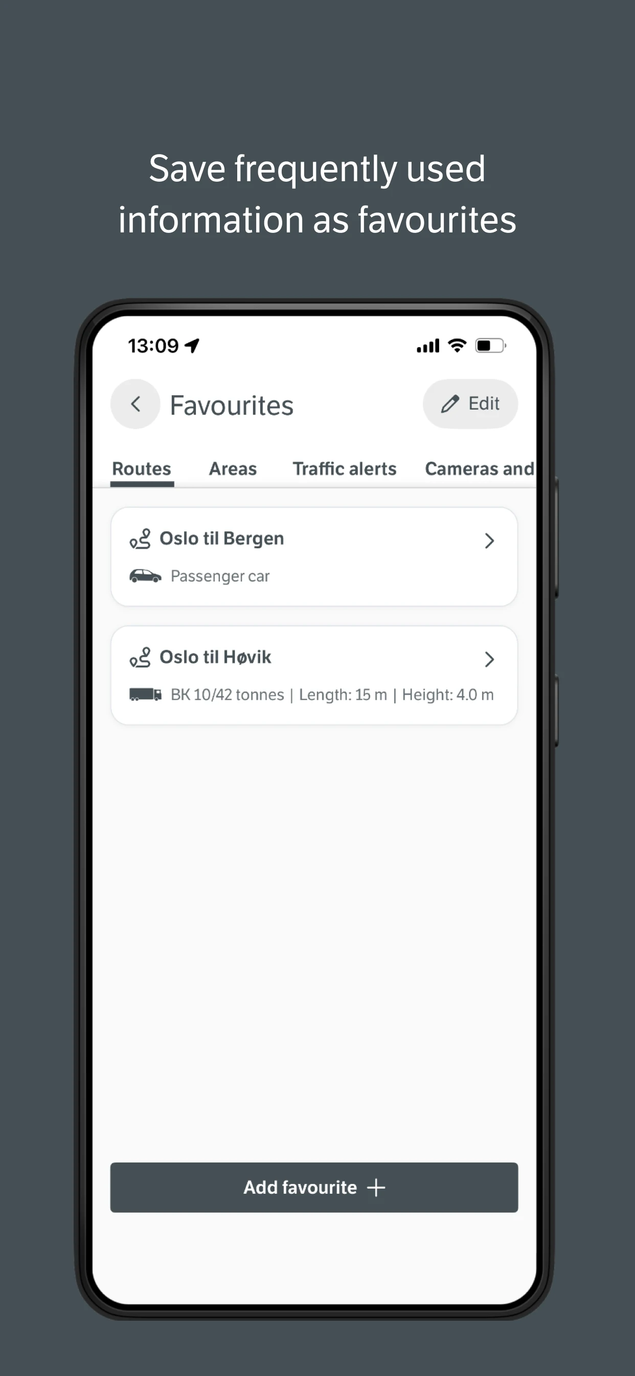 Vegvesen trafikk screenshot