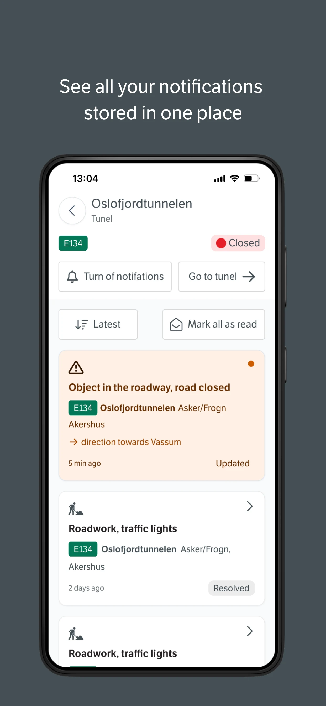 Vegvesen trafikk screenshot