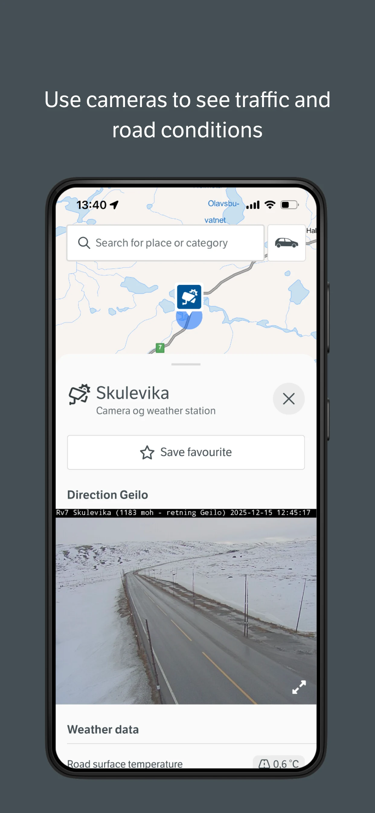 Vegvesen trafikk screenshot